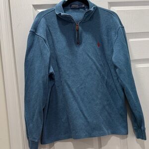 Ralph Lauren Blue Quarter-Zip Sweater